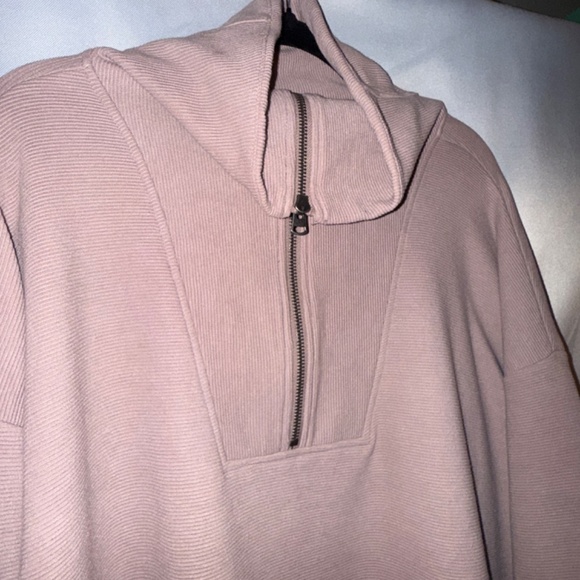 Maurices Ribbed Knit Shawl Collar Sweatshirt - Picture 2 of 4